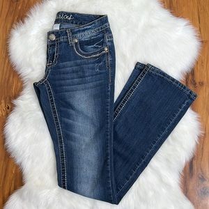 3/4 L Maurice’s Slim Boot Dark Wash Jeans